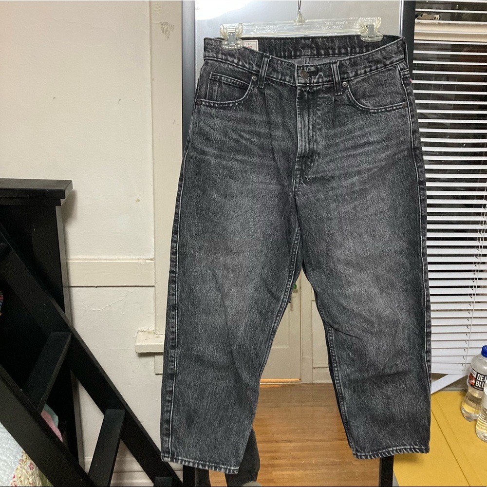 GAP Barrel High Rise Crop Jean